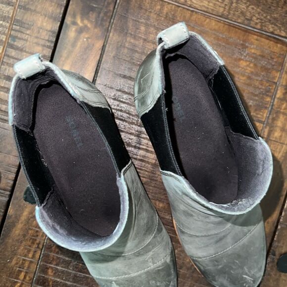 Sorel Wedge Mid Boot Waterproof Dark Gray Fog Size 10 Womens - Picture 7 of 10